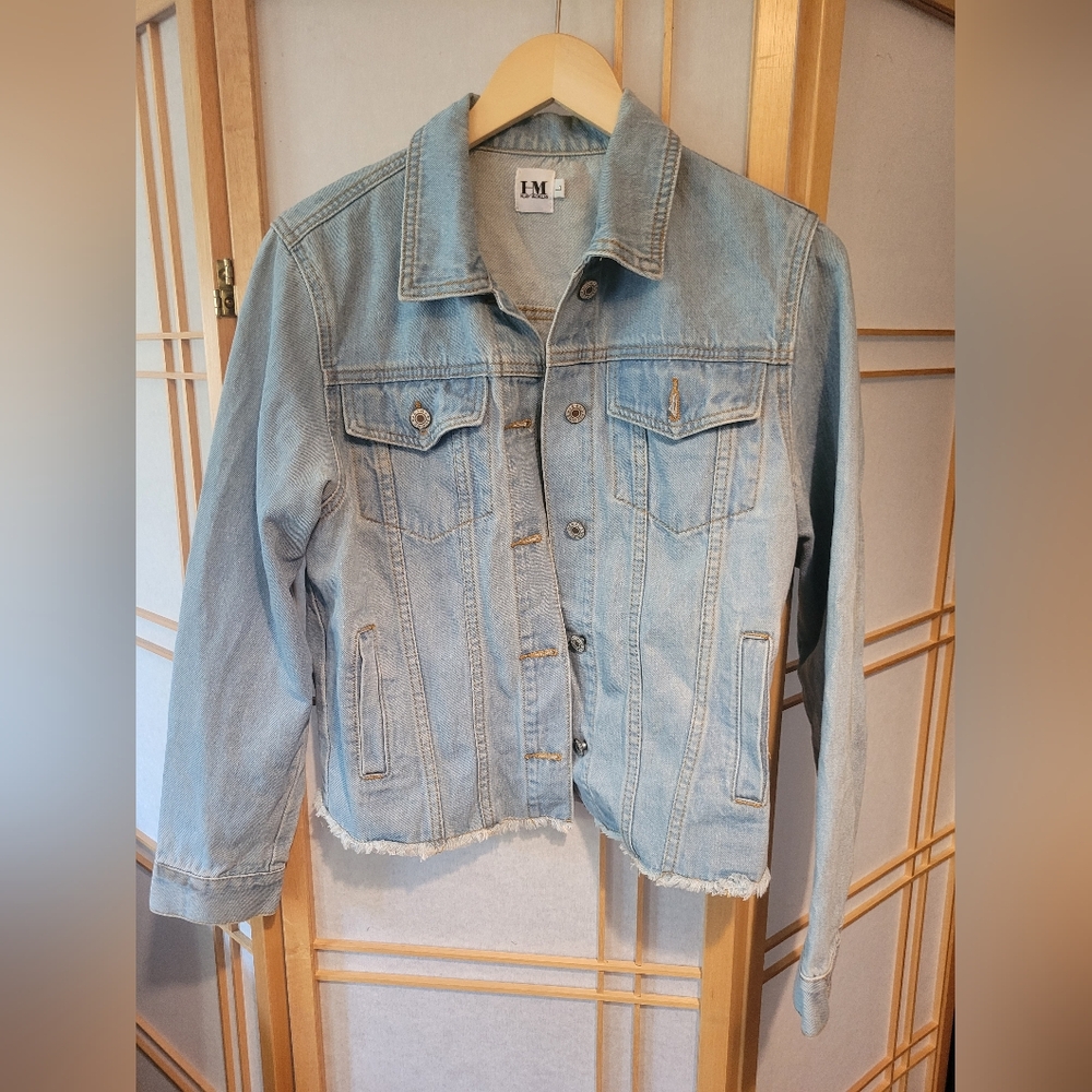 Embroidered Hilary Macmillan Jean Jacket L
